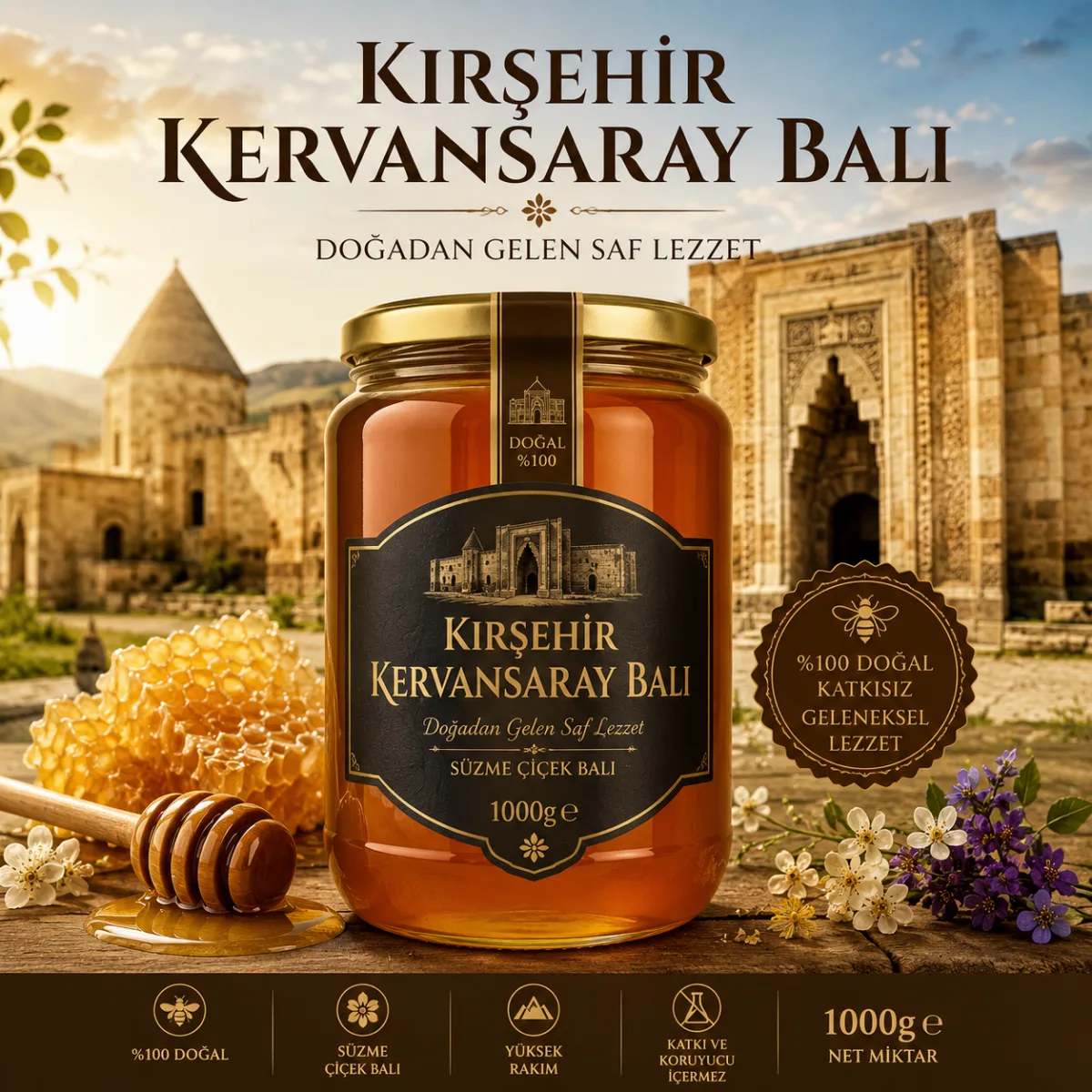 %100 Doğal Kırşehir Kervansaray Balı